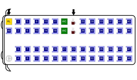 Sitzplan Reisebus 920